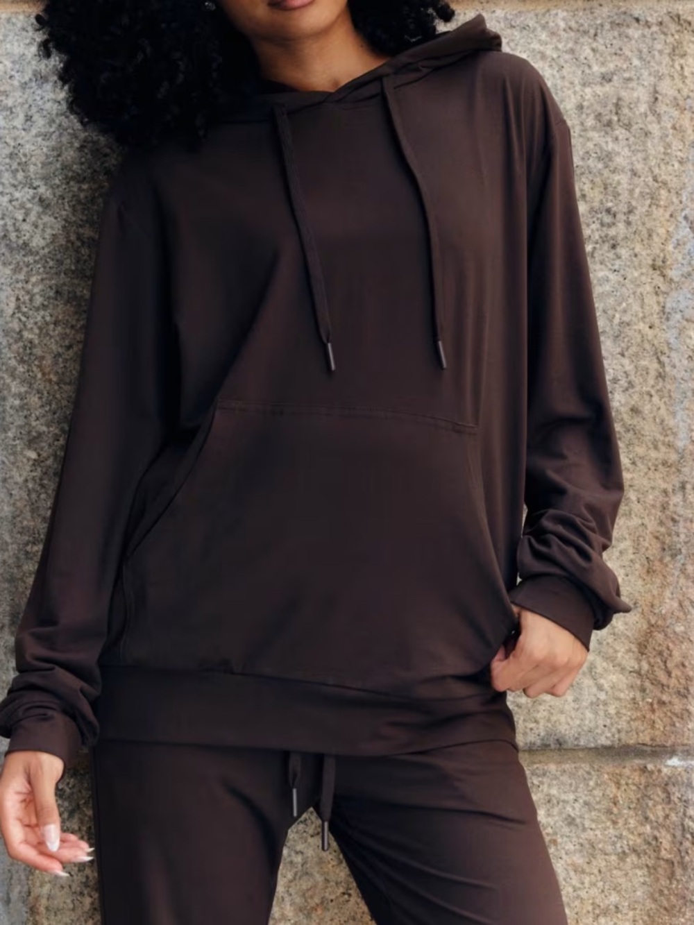 COMFRT Allday Jersey Hoodie Espresso XL Unisex